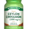 CEYLON CINNAMON 2500 MG WITH BIOTIN & CHROMIUM - 60 Vegetarian Capsules